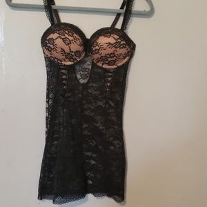 Sexy lace built in padded bra